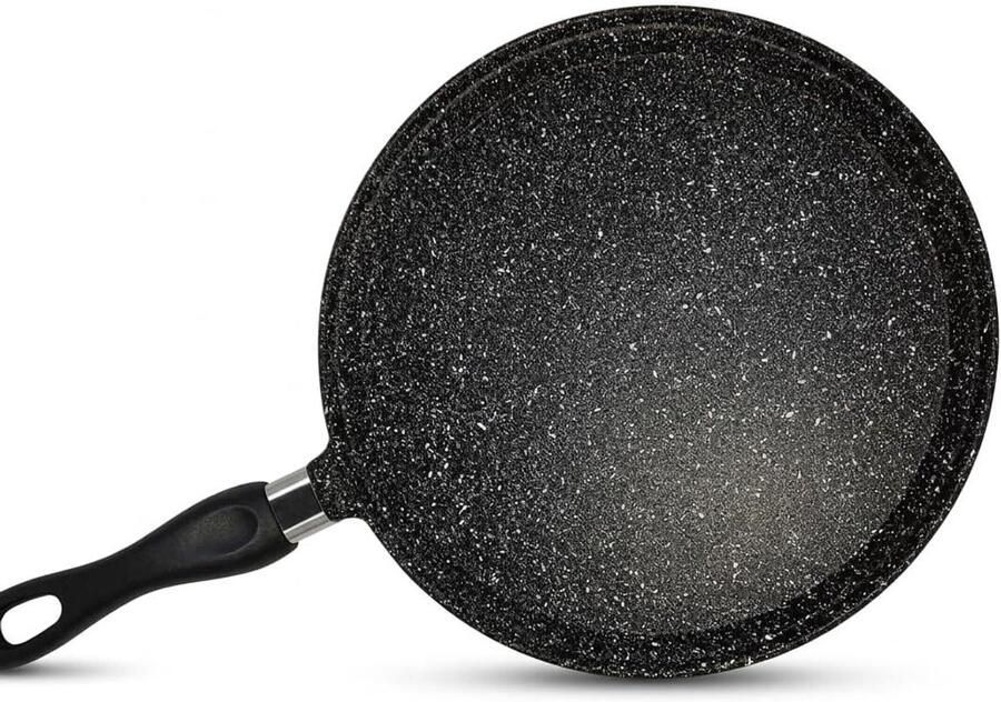 Dieet Koekenpan Gietijzeren Pan Gezond Koken Vetvrij Bakken 128 cm Zwart