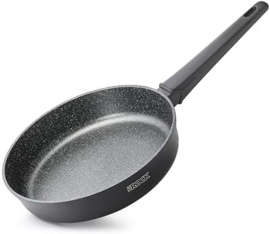 Diep Koekenpan met Deksel Antiaanbak Pan met Koele Handgreep Gezonde Kookpan voor Inductie PFOA-vrij (23 cm)