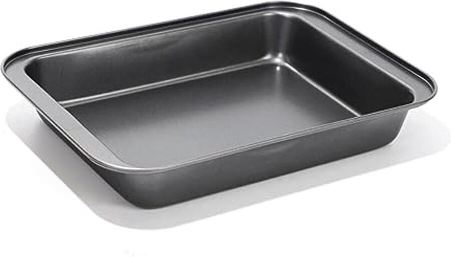 Diepe Antiaanbak Bakplaat 30 x 20 x 5 cm Rechthoekige Bakvorm voor Taarten Koekjes en Grillen