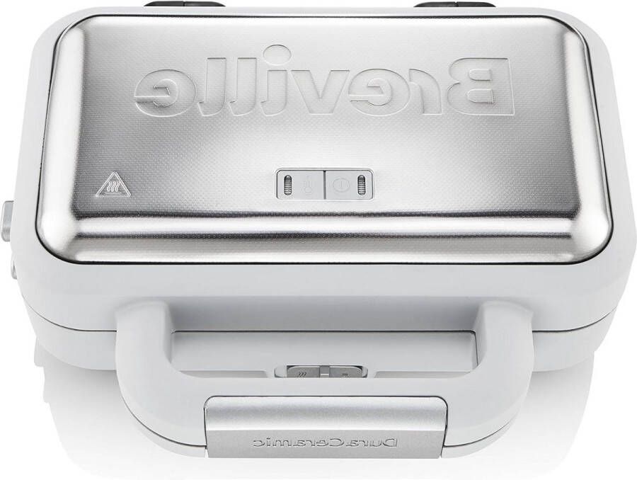 Diepe borden tostiapparaat 2 plakjes variabele temperatuur wit [VST070X]