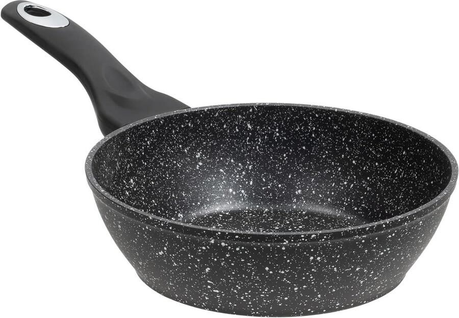 Diepe Braadpan Kookpan Aluminium Dagelijks Koken 4-laags Antiaanbaklaag 26 cm Zwart