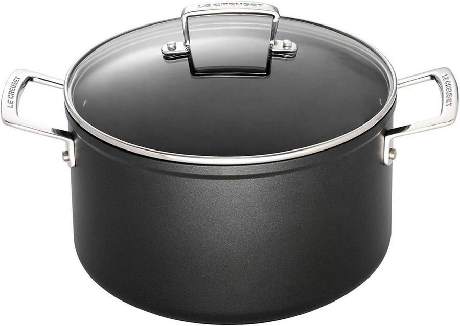 Diepe Braadpan met Anti-Aanbaklaag en Glazen Deksel 28 cm
