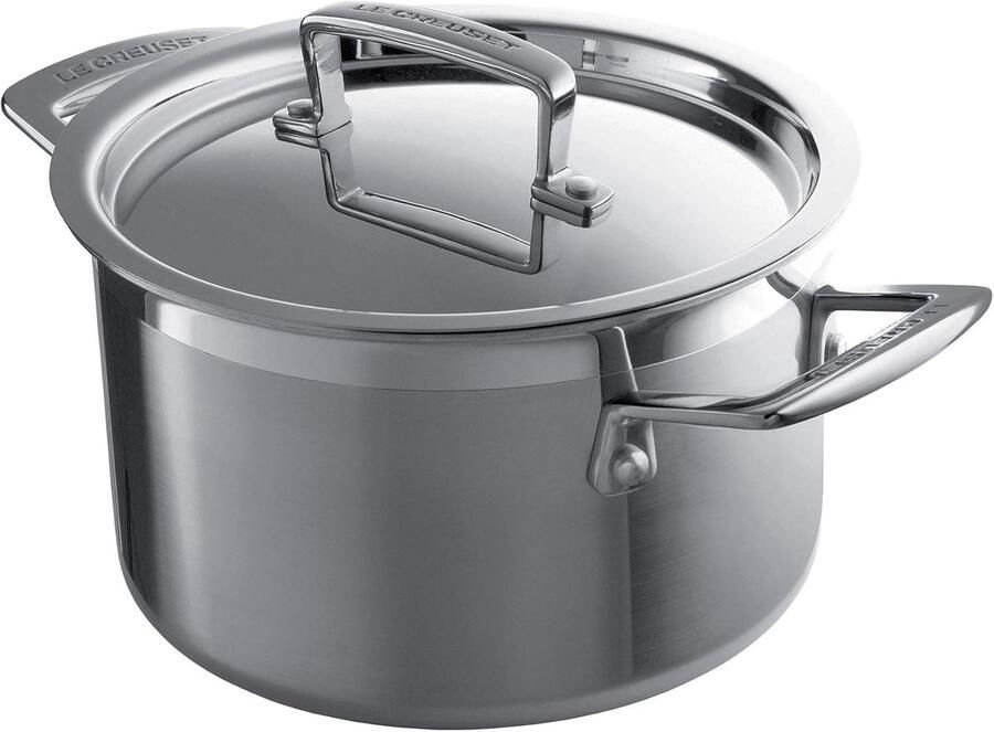 Diepe Braadpan Roestvrij Staal Eenpansgerechten Koken 3-laags Constructie 18 cm Diameter
