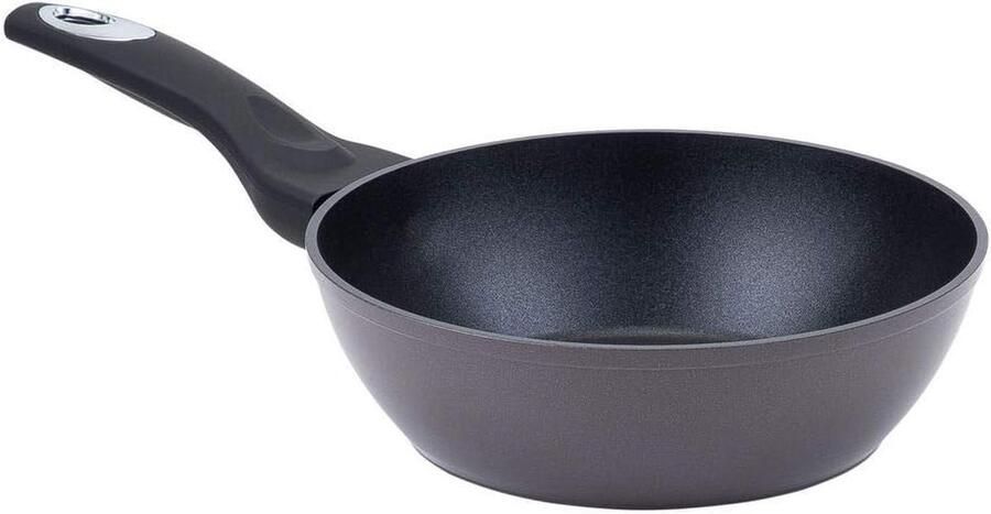Diepe Braadpan Wokpan Aluminium Dagelijks Koken PFOA-vrij Antiaanbak Ø 28 cm Zwart