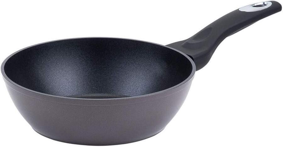 Diepe braadpan Wokpan met anti-aanbaklaag Dagelijks koken PFOA-vrij materiaal Ø 28 cm Zwart