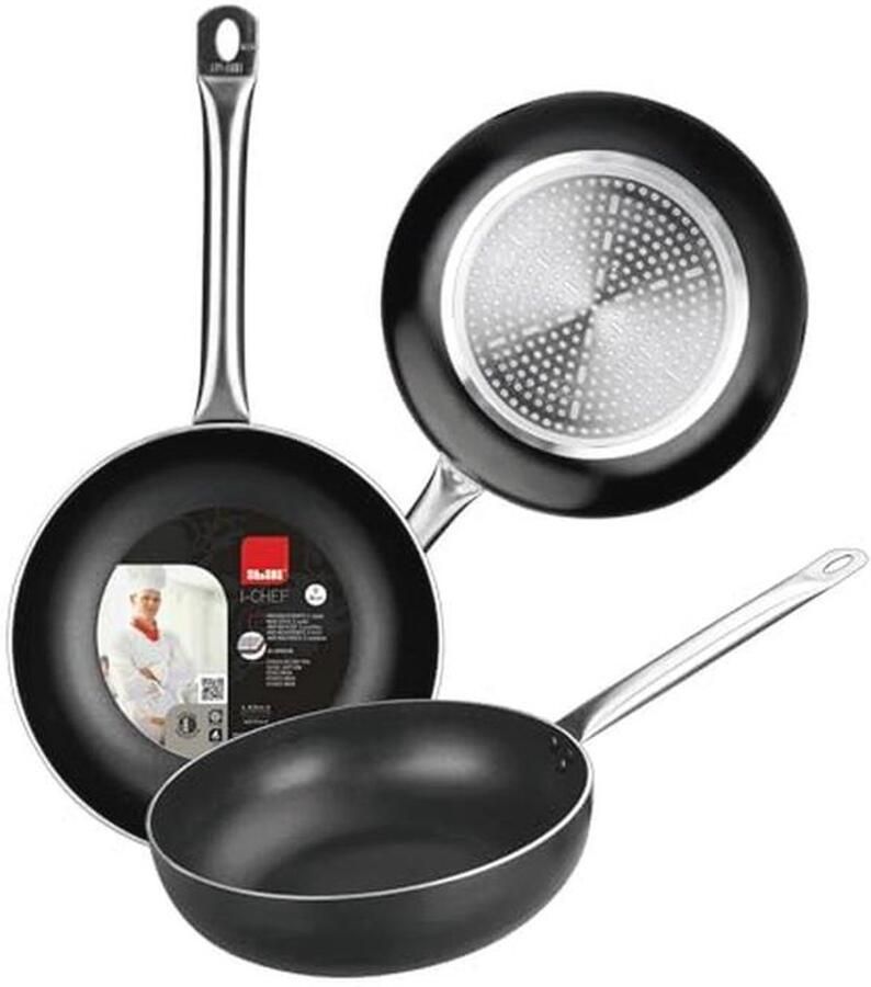 Diepe Koekenpan 28 cm Aluminium Antiaanbaklaag Geschikt voor Inductie