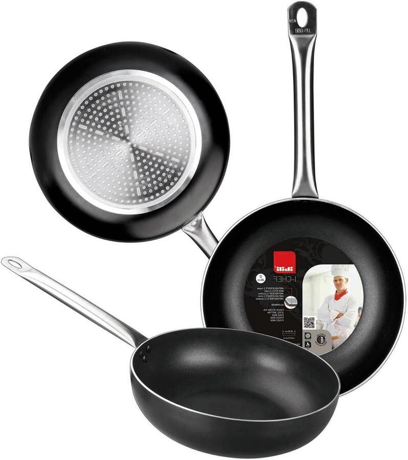 Diepe Koekenpan 28 cm Aluminium Antiaanbaklaag Geschikt voor Inductie