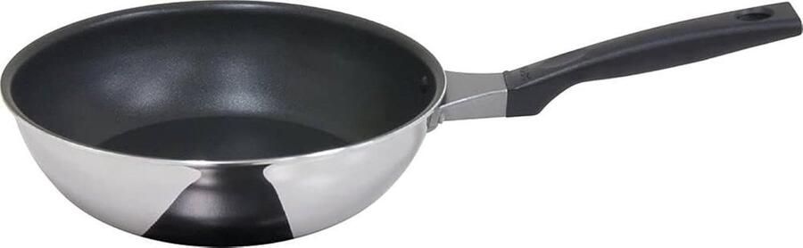 Diepe Koekenpan Koken Teflon Platinum Finish 24 cm Zilver