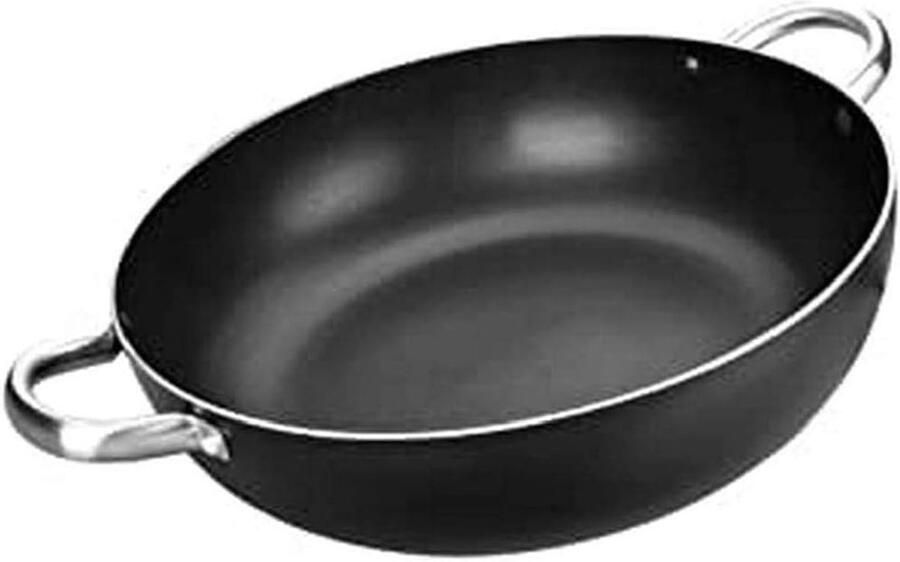 Diepe Koekenpan met 2 Handgrepen 40 cm Aluminium Antiaanbaklaag