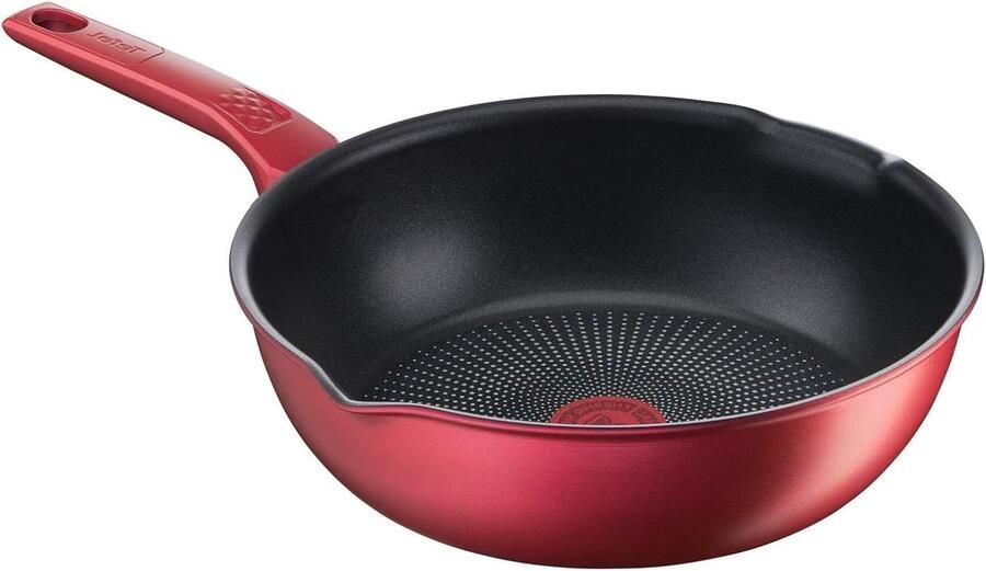 Diepe Koekenpan met anti-aanbaklaag Dagelijks Koken Titanium anti-aanbaklaag 26 cm Rood