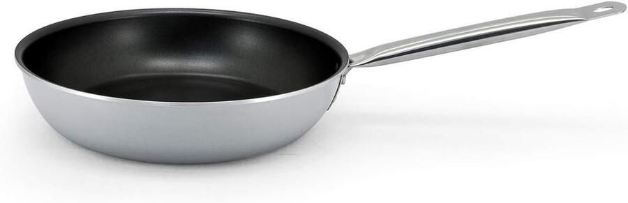 Diepe koekenpan met antiaanbaklaag Professioneel koken Ovenbestendig Ø 24 cm Zwart