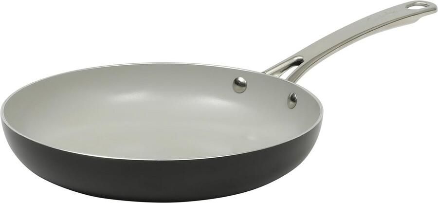 Diepe Koekenpan Omeletpan Chefspannen Dagelijks Koken Keramische Kookgerei 30 cm Zwart