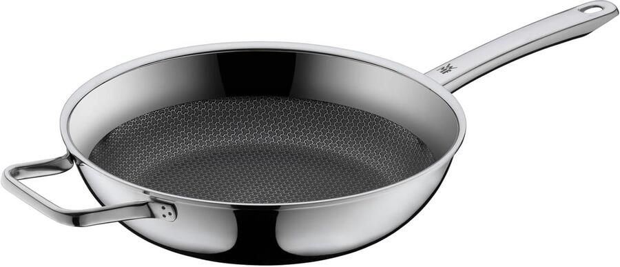 Diepe Koekenpan RVS Bakken en braden Honingraat bescherming 28 cm