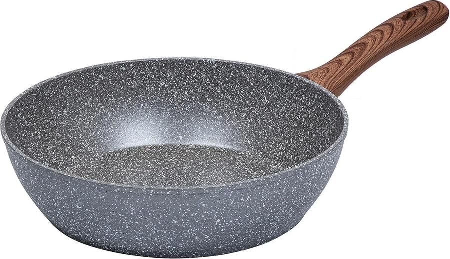 Diepe koekenpan Wokpan Lekker koken PFOA-vrij 28 cm Zwart