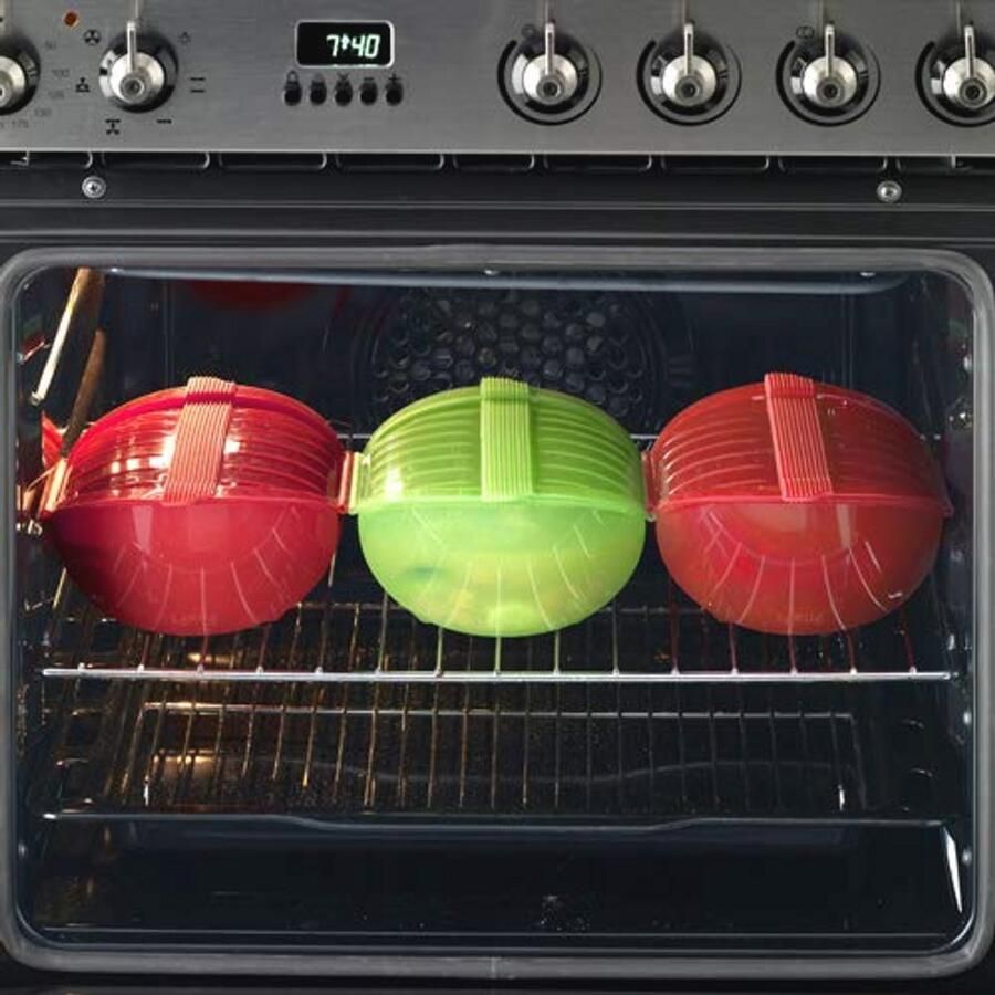 Diepe Magnetron Stoomkoker 100% Silicone Keukenaccessoire