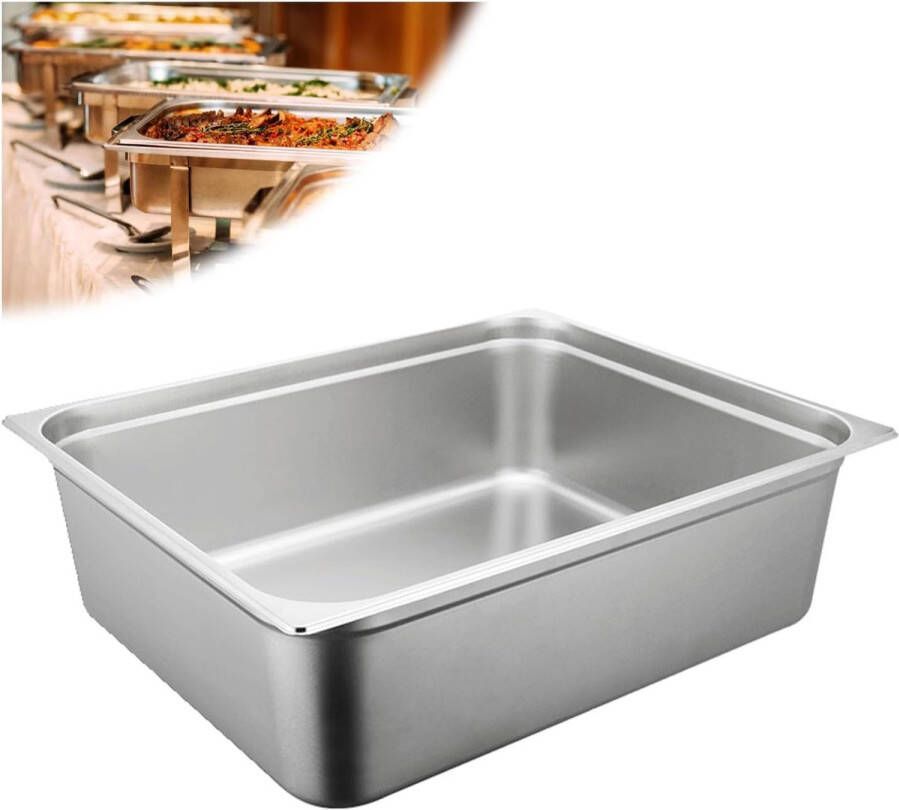 Diepe Roestvrijstalen Buffetpan voor Catering en Foodservice