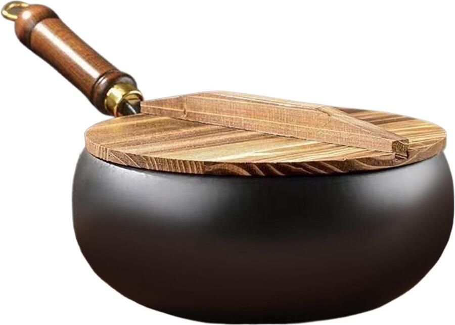 Diepe Soeppan Antiaanbak Pan Koken Stomen Aanbraden Natuurlijke Antiaanbaklaag 24 cm Diameter