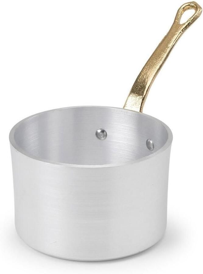 Diepe steelpan 10 cm met handvat voor professioneel gebruik