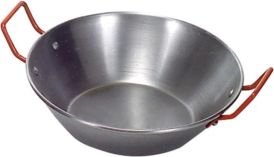 Diepe Steelpan Kookpan met handgrepen Lekker Koken Geschikt voor alle warmtebronnen 32 cm Zilver