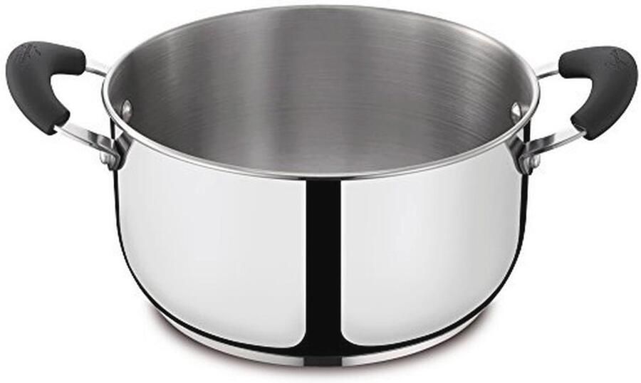 Diepe stoofpan met 2 handgrepen Roestvrij Staal 18 cm