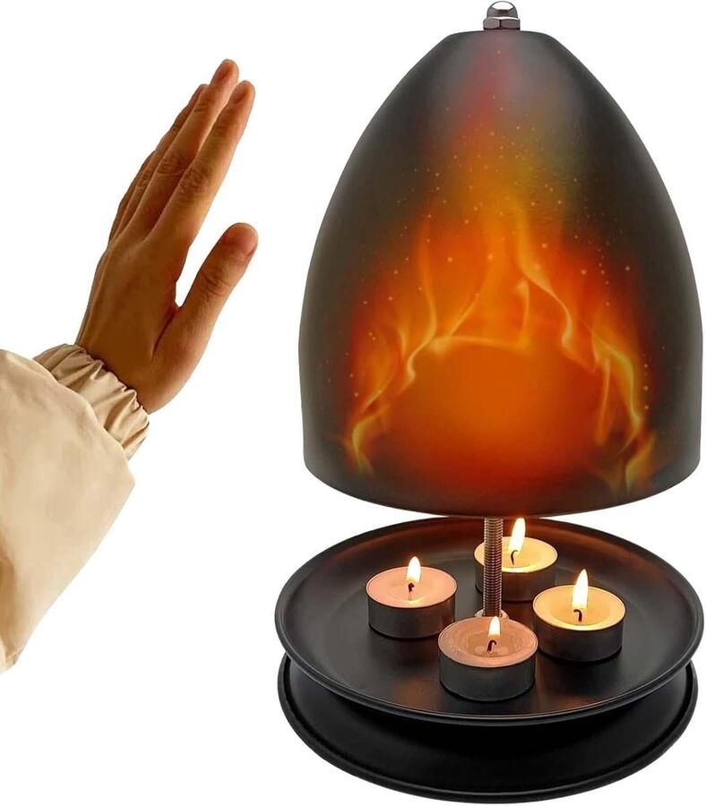 Diepwarmer Oven Kandelaarhouder Eten Warm Houden Dubbelwandig Metaal 17 x 27 cm Zwart