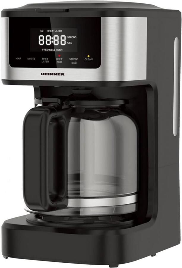 Digitaal koffiezetapparaat met 12 kopjes touch-bediening timer en zelfreiniging