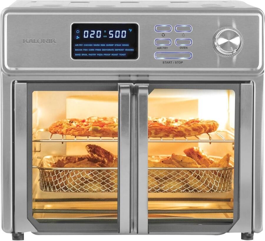 Digitale 26 QT Airfryer Oven met Multifuntionele Opties en Turbo Maxx Technologie