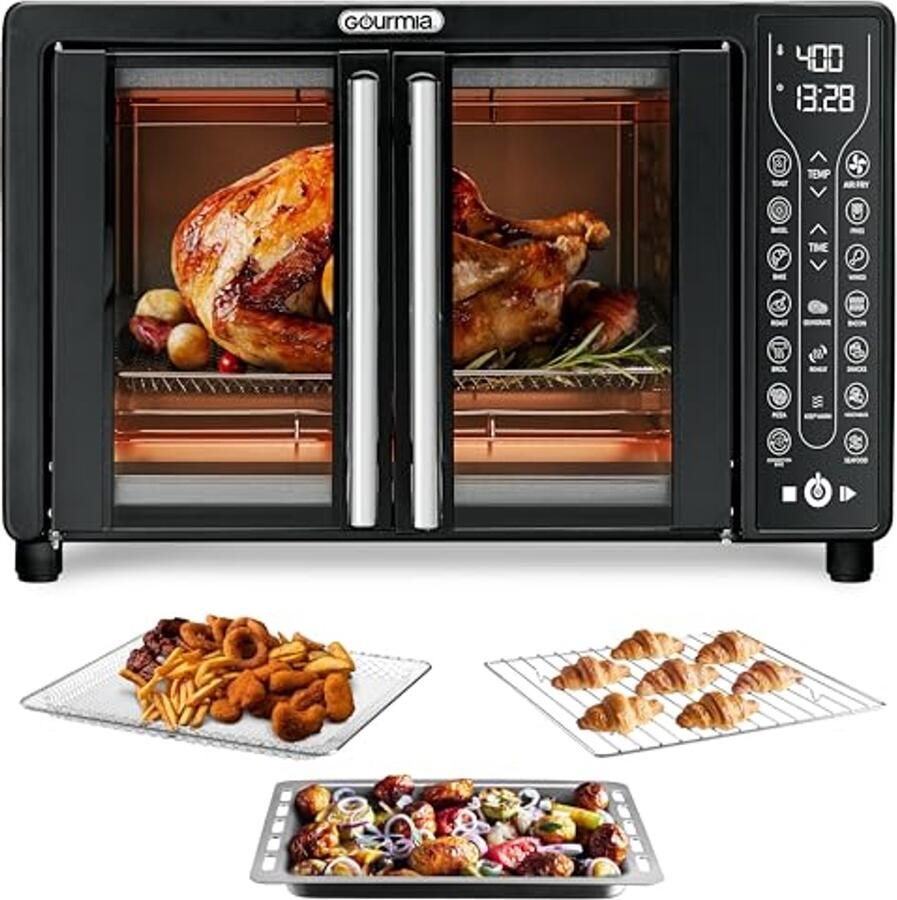Digitale Air Fryer Oven met Broodroosterfunctie 17 Kookstanden 24L