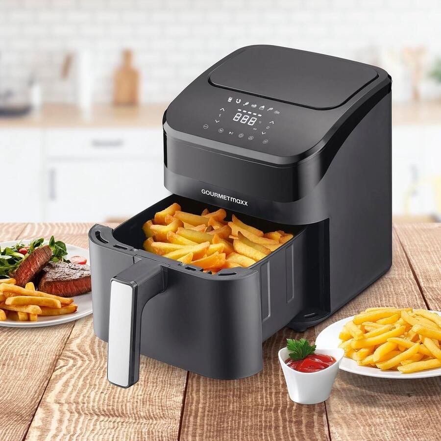 Digitale Airfryer Hete Lucht Oven Gezond Frituren Snelle Bereiding 4 Liter Zwart