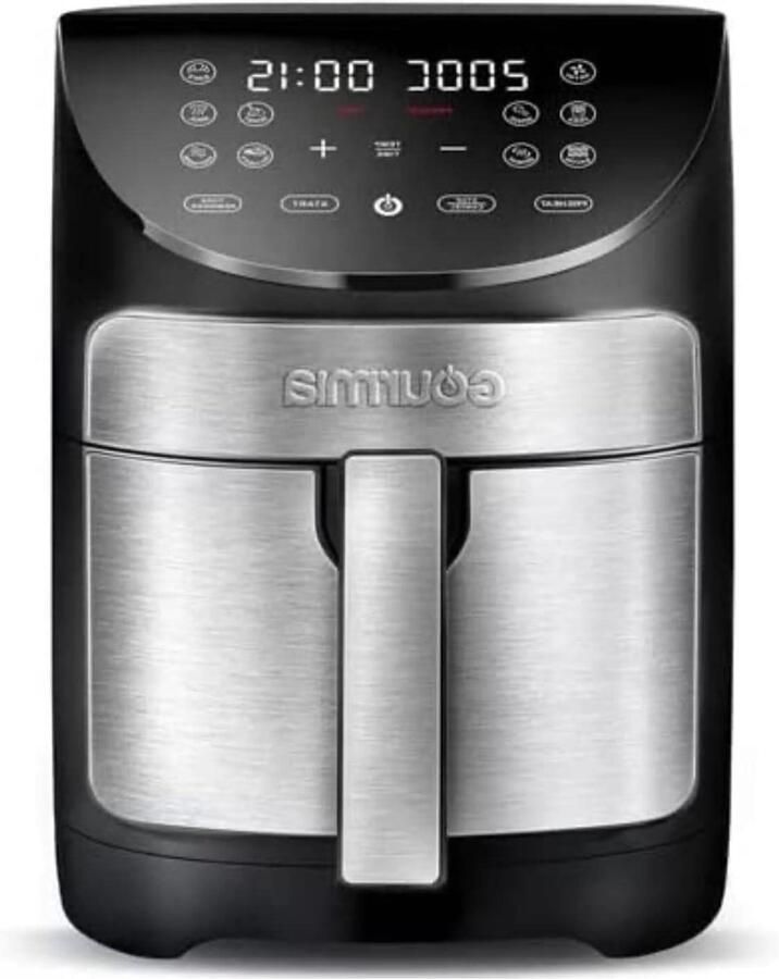 Digitale Airfryer Heteluchtfriteuse Airfryer Gezond Frituren FryForce 360° Technologie 66 Liter Zwart