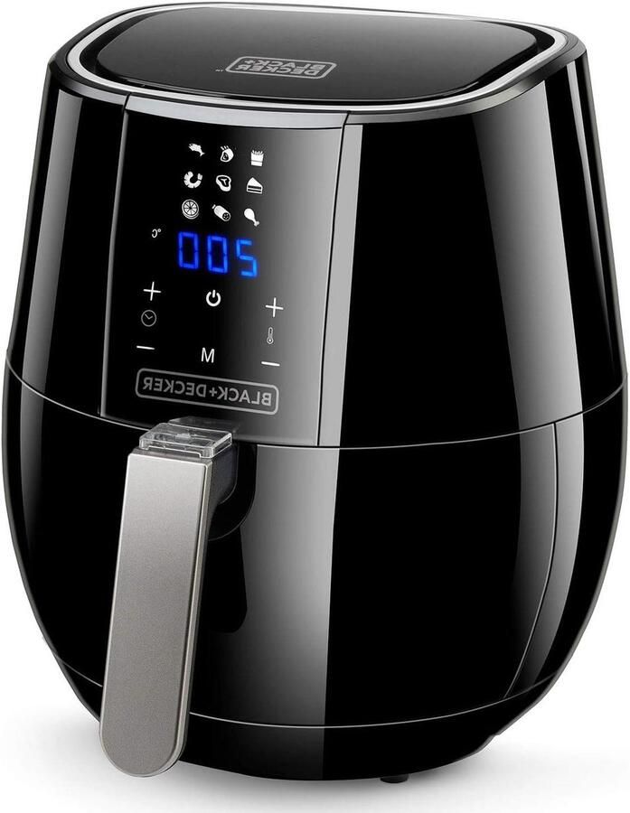 Digitale Airfryer Heteluchtfriteuse Gezond Frituren 9 Voorgeprogrammeerde Menu's 3.5 Liter Zwart