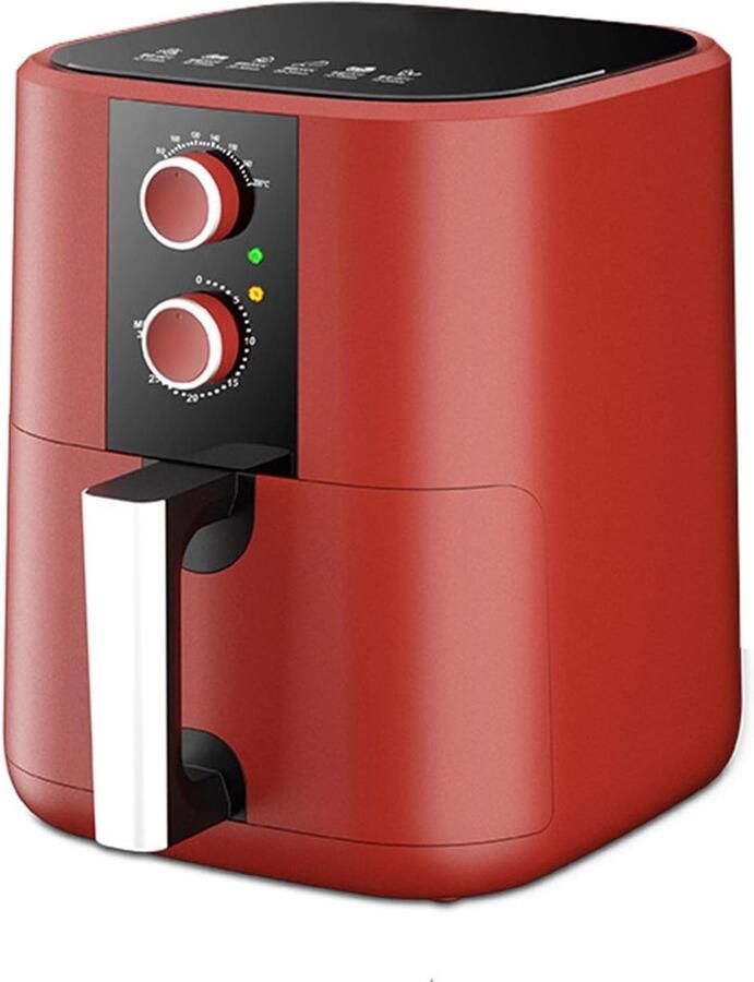 Digitale Airfryer Heteluchtfriteuse Gezond Koken Olievrije Bereiding 5 Liter Capaciteit Rood