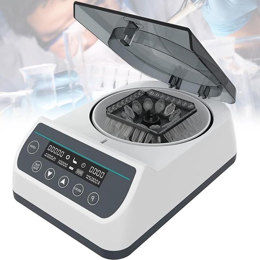 Digitale Centrifuge Laboratorium Centrifuge Wetenschappelijk Onderzoek Veelzijdige 3-in-1 Rotor 12000 RPM Wit