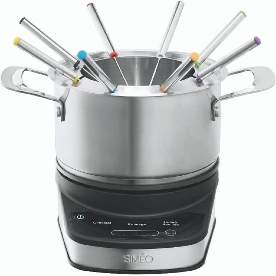 Digitale Fondueset RVS voor Kaas Chocolade of Olie Modi