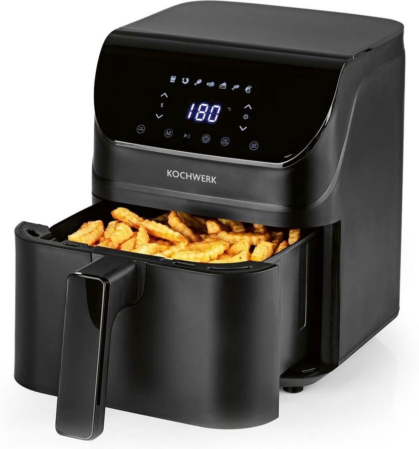 Digitale Heteluchtfriteuse 4 Liter met Touchscreen voor Gezond Frituren