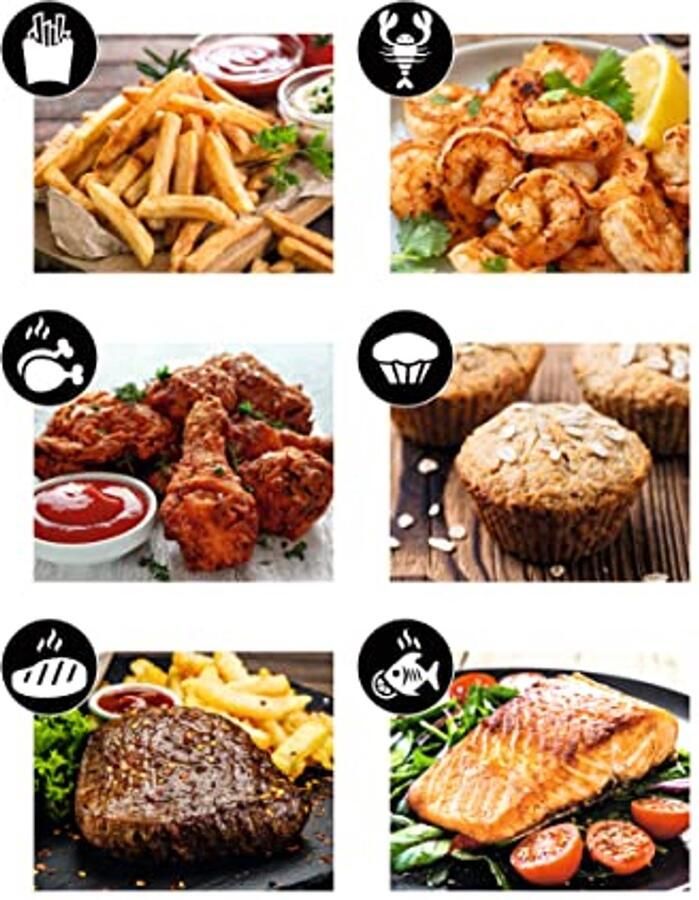 Digitale Heteluchtfriteuse met Oven en Grill 6 Programma's 60 Minuten Timer Eenvoudige Bediening 1400 Watt - Foto 2