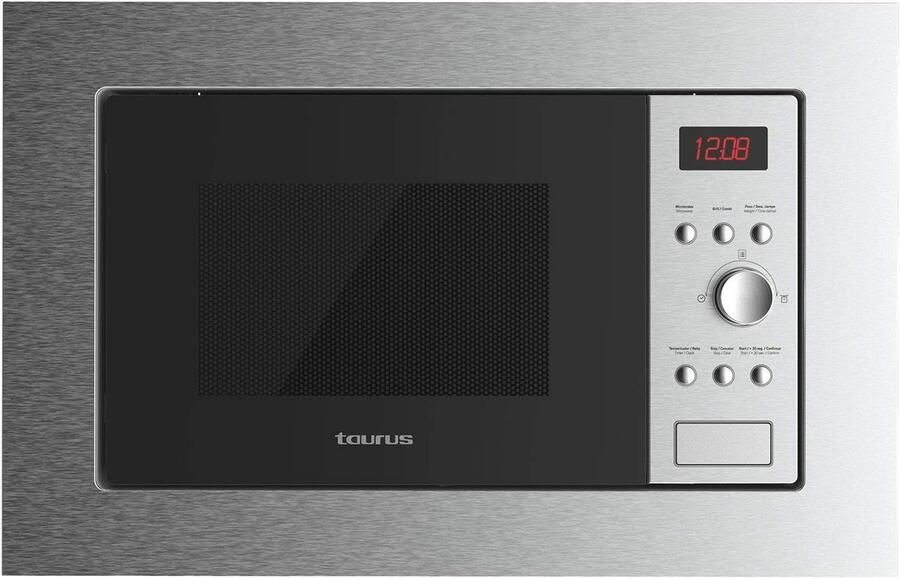 Digitale Inbouwmagnetron 20L met Grill en Automatische Menu's