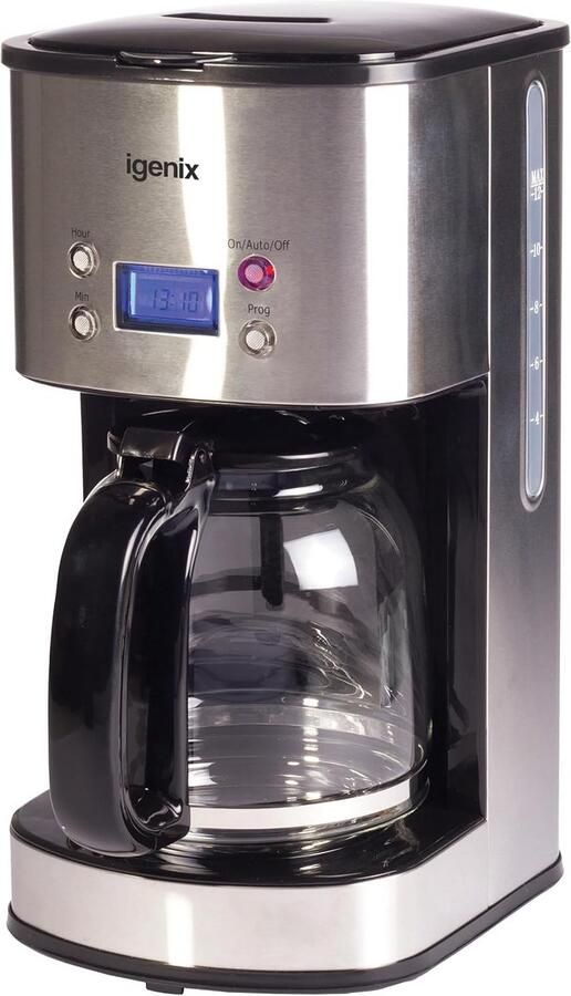 Digitale Koffiezetapparaat met Timer en RVS Behuizing