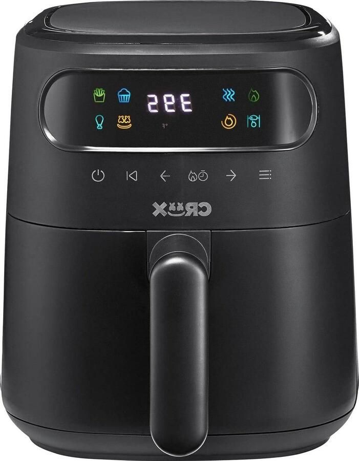 Digitale Luchtfriteuse Airfryer Gezond Bakken Snelle Opwarmtijd 3 Liter Zwart