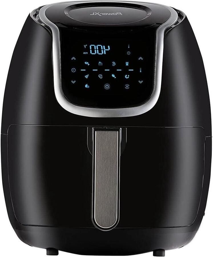 Digitale Luchtfriteuse Airfryer Gezond Koken 360 Graden Technologie 4.7 Liter Zwart