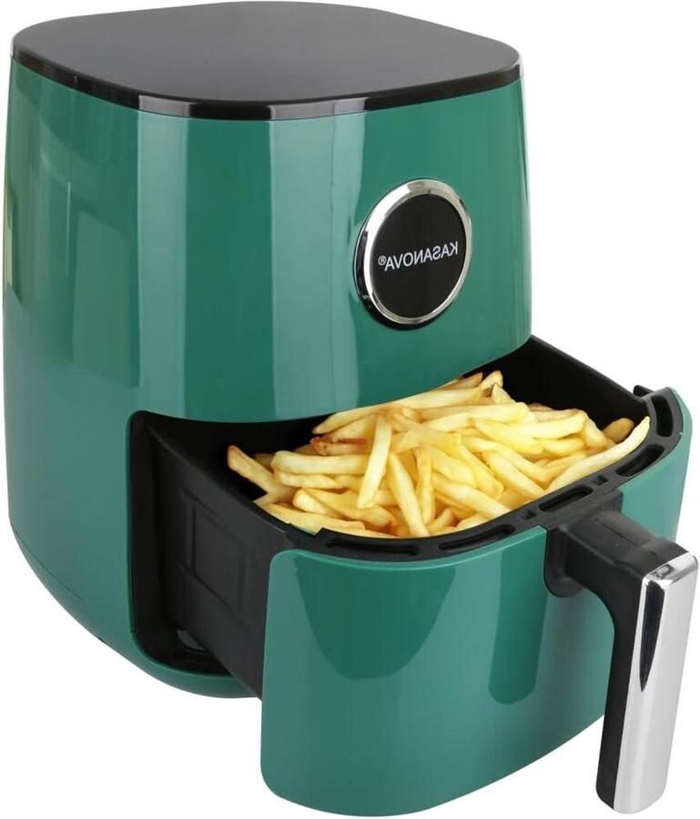 Digitale Luchtfriteuse Heteluchtfriteuse Gezond Frituren 7 Kookprogramma's 4 Liter Capaciteit Groen