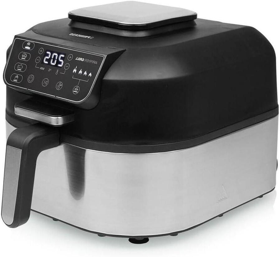 Digitale luchtfriteuse Heteluchtoven Gezond koken Friteuse en grill 56 liter XL Zwart