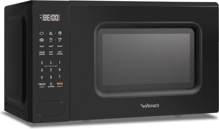Digitale magnetron 700 W 20 l 6 vooraf ingestelde menu's Express Cook 11 standen ontdooien geheugenfunctie zwart