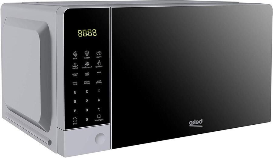 Digitale magnetron Compacte oven Snel opwarmen 5 vermogensniveaus 20 liter inhoud Zilverkleurig