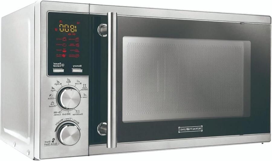 Digitale Magnetron Oven met grill Snelle maaltijden 8 automatische programma's 20 liter capaciteit Zilver