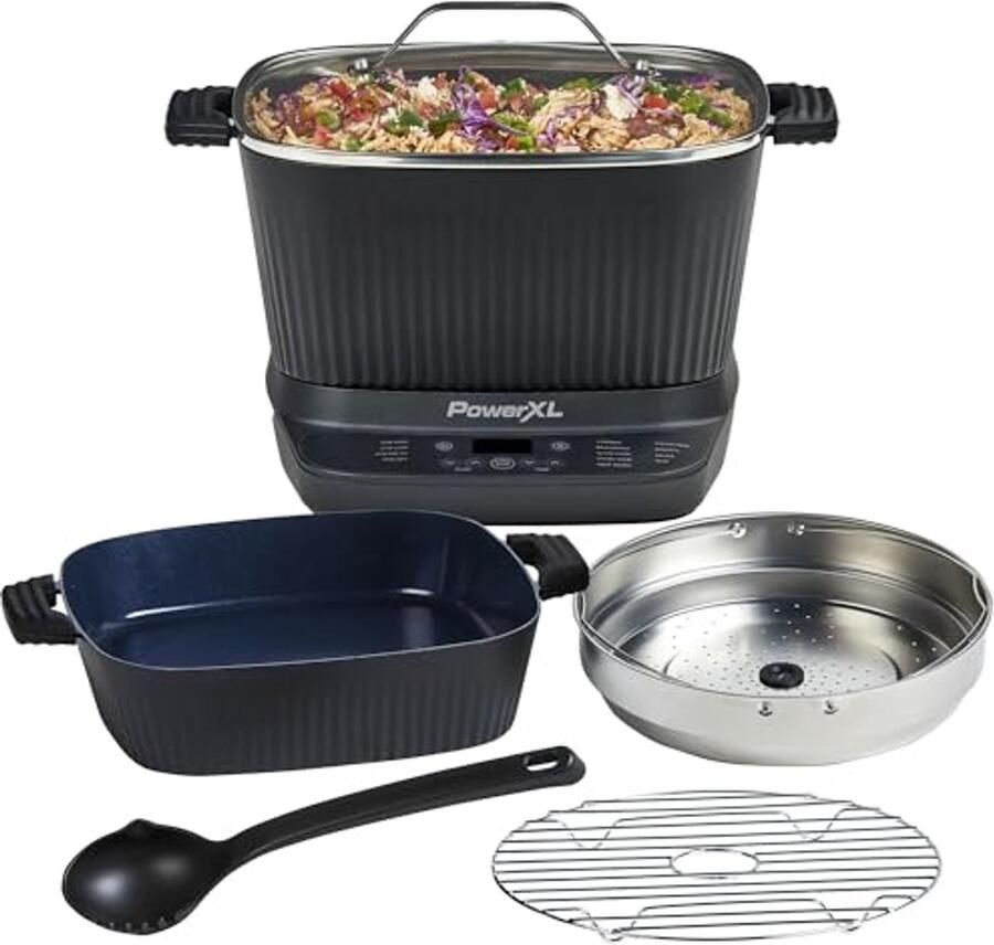 Digitale Multikoker met Automatische Roer- en Hakmolen 9-in-1 Voorinstellingen voor Handfree Koken