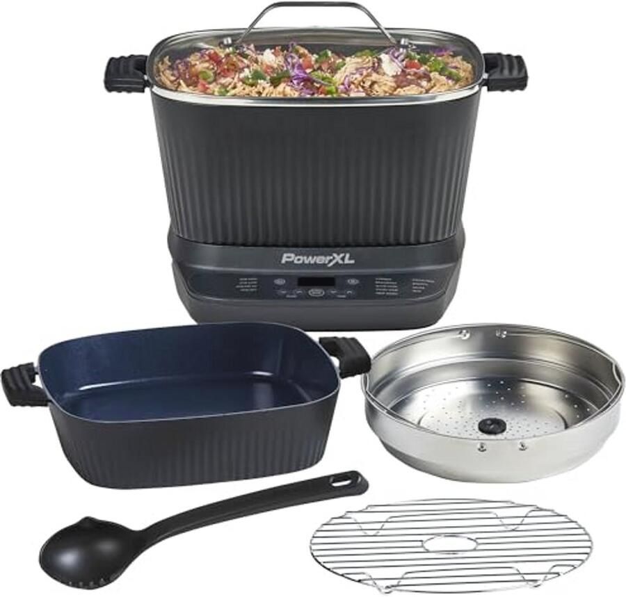 Digitale Multikoker met Automatische Roer- en Hakmolen 9-in-1 Voorinstellingen voor Handfree Koken