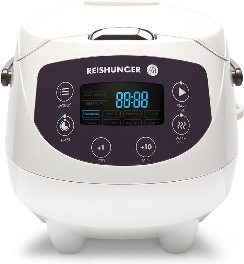 Digitale rijstkoker 0 6L Multicooker met 8 programma's 7-fasen-technologie en warmhoudfunctie