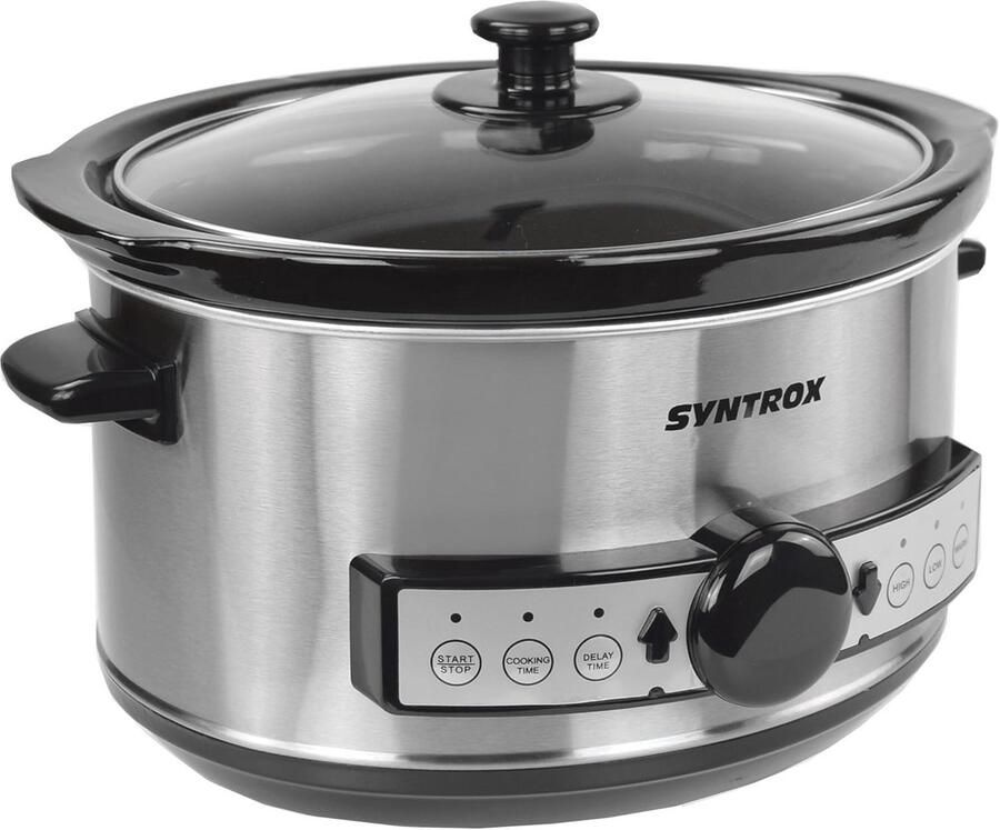 Digitale Slowcooker 3 5 Liter met Timer en Warmhoudfunctie