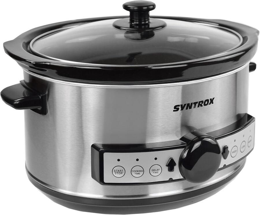 Digitale Slowcooker 3 5 Liter met Timer en Warmhoudfunctie